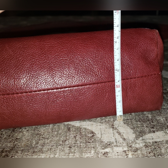 Fossil Amelia Hobo Shoulder Bag and Wallet Set (and Coin Purse) Leather Burgundy - Picture 15 of 16